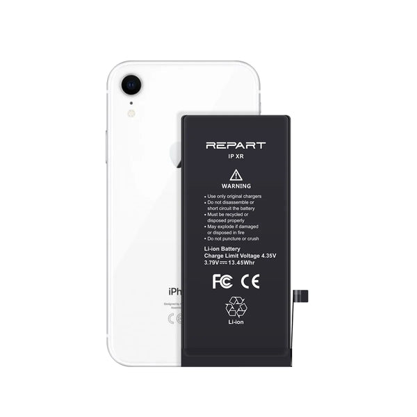 Black battery pack labeled 'REPART' on a white background
