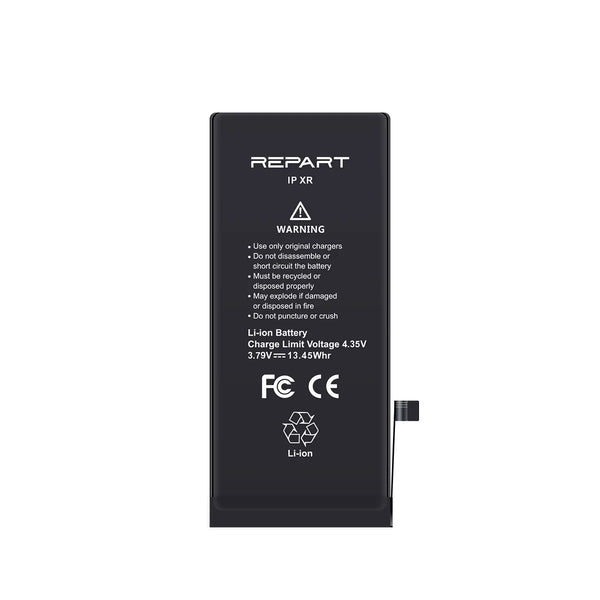 Black battery pack with 'REPART' branding on a white background