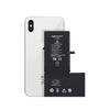 Black Repart iPhone xs max with a battery on a white background
